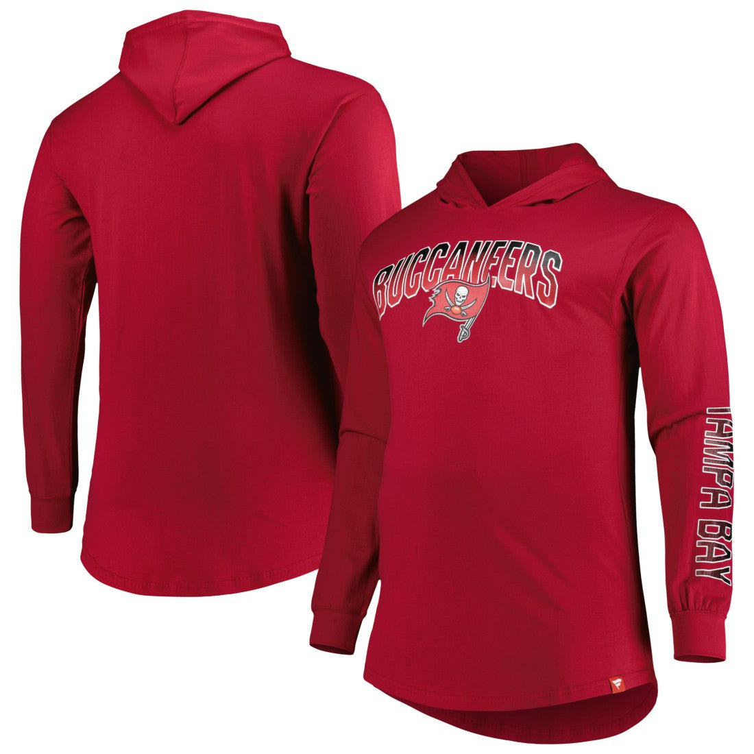 Tampa Bay Buccaneers Big & Tall Front Runner Pullover Hoodie - Red discount