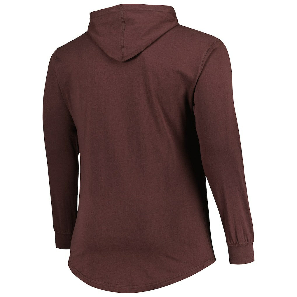 Cleveland Browns Big & Tall Front Runner Pullover Hoodie - Brown for sale