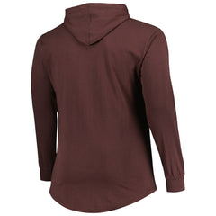 Cleveland Browns Big & Tall Front Runner Pullover Hoodie - Brown for sale