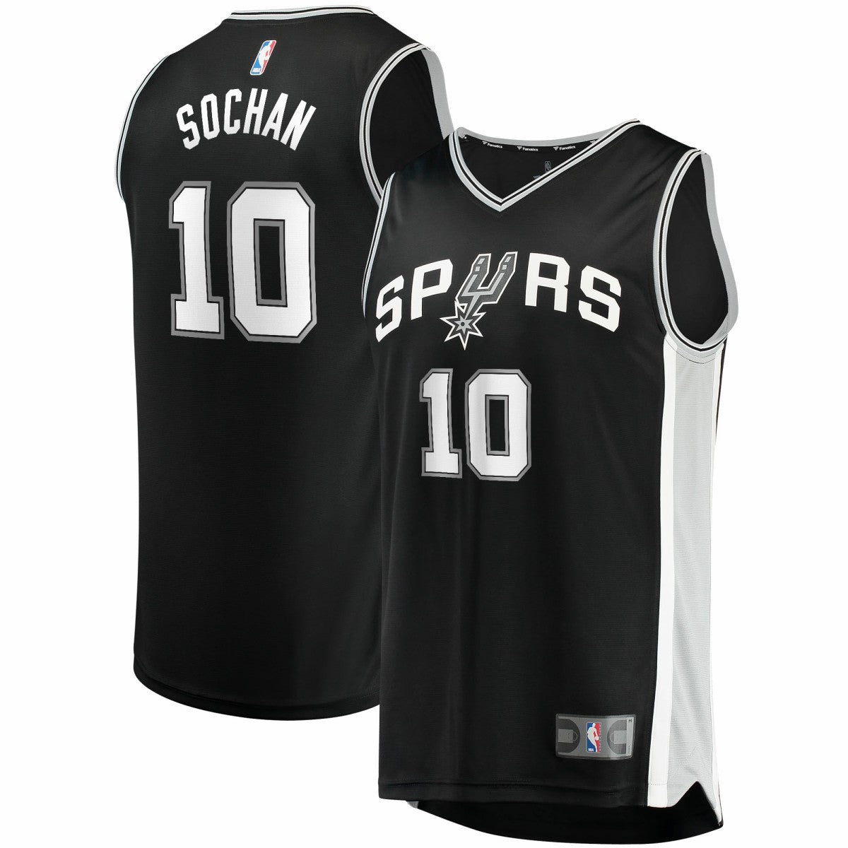 Jeremy Sochan San Antonio Spurs Youth 2022 NBA Draft First Round Pick Fast Break Replica Jersey - Icon Edition - Black online