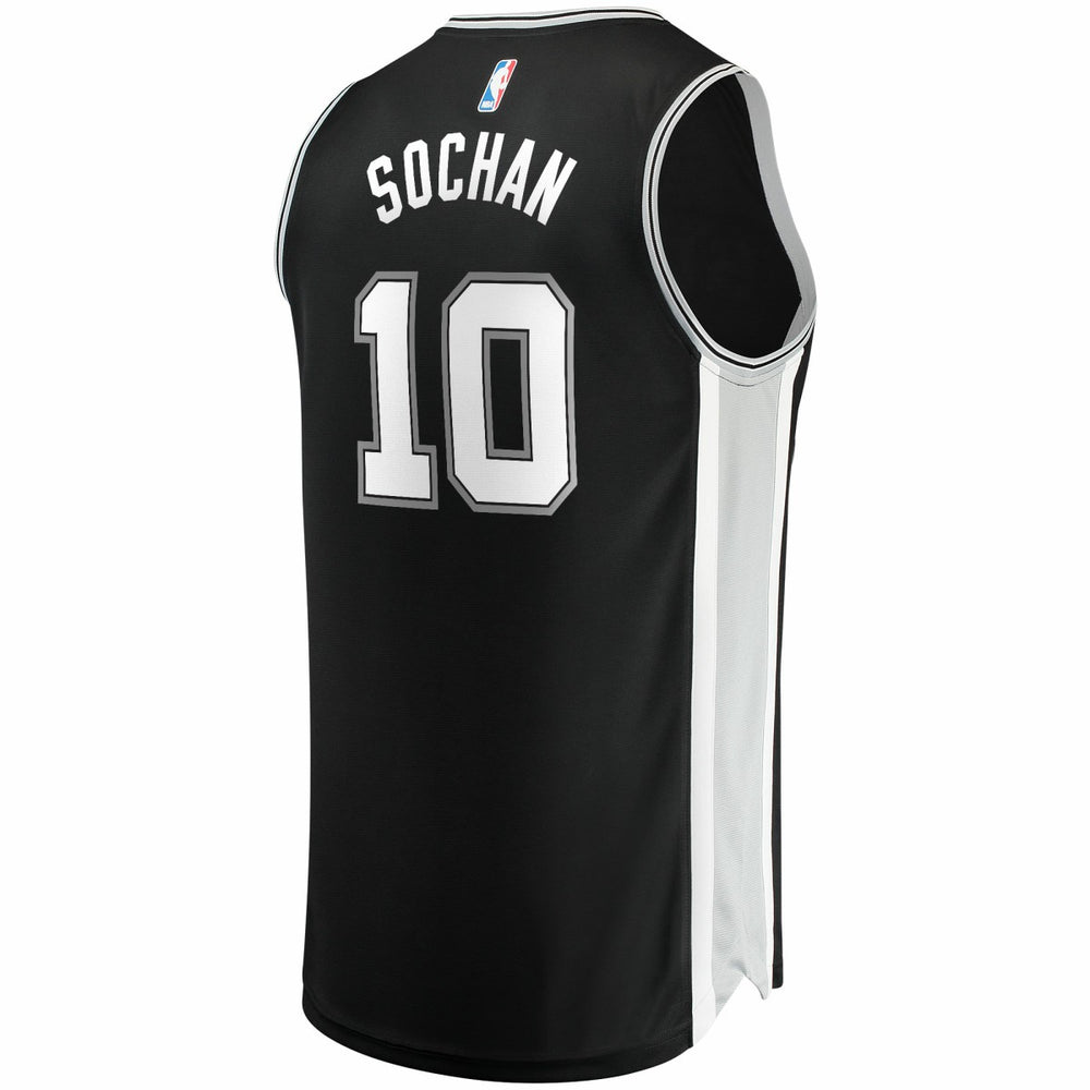 Jeremy Sochan San Antonio Spurs Youth 2022 NBA Draft First Round Pick Fast Break Replica Jersey - Icon Edition - Black online