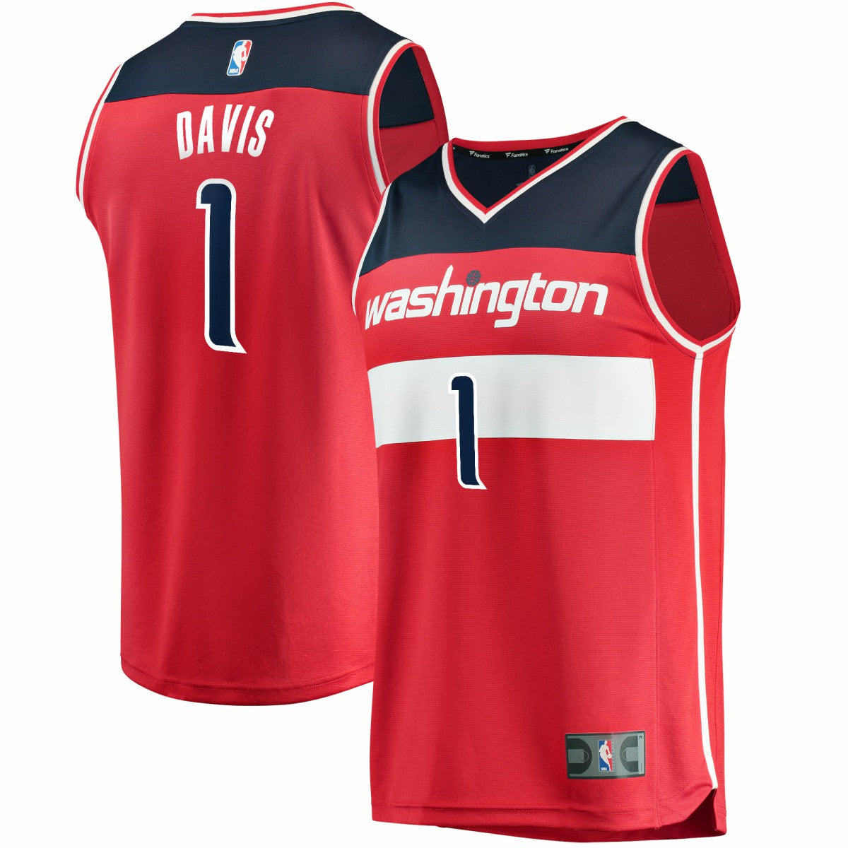 Johnny Davis Washington Wizards Youth Fast Break Replica Jersey - Icon Edition - Red cheap