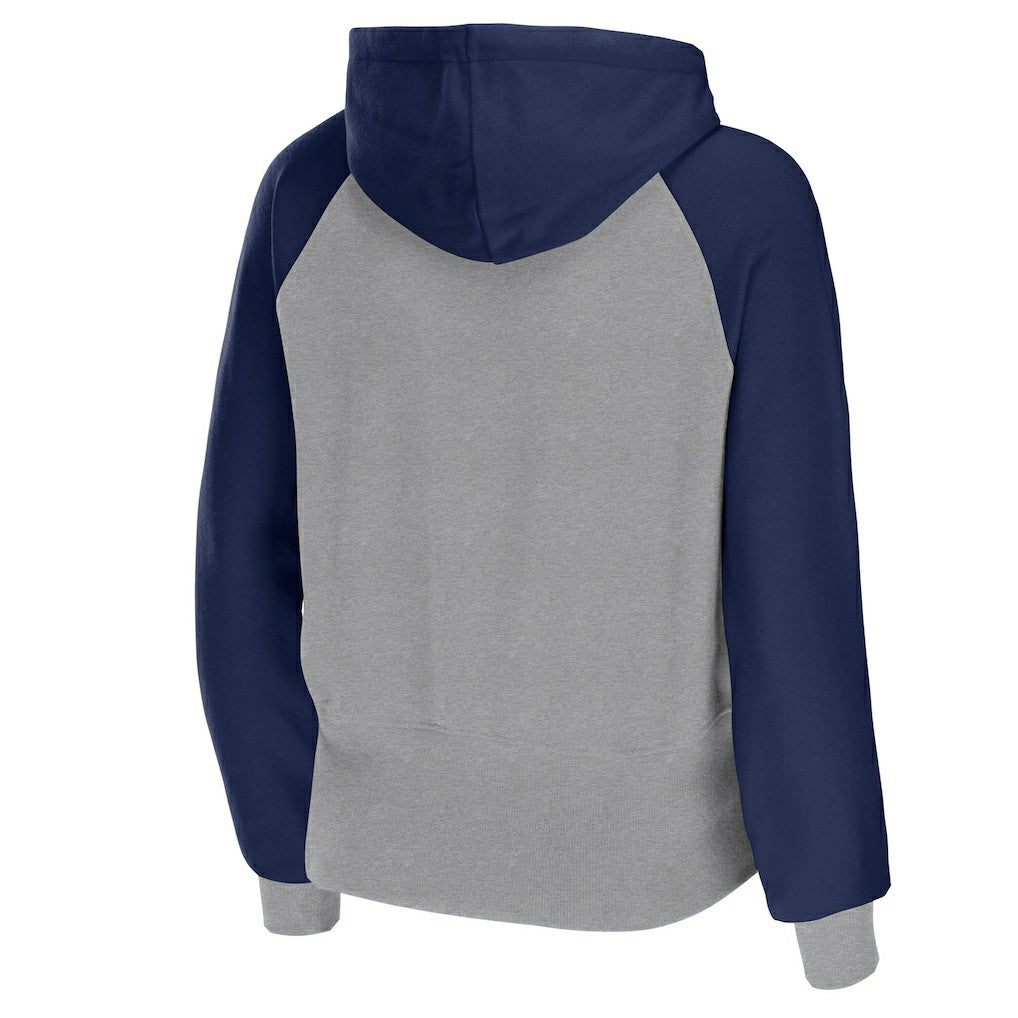 Dallas Cowboys WEAR by Erin Andrews Women's Colorblock Lightweight Full-Zip Hoodie - Silver for sale