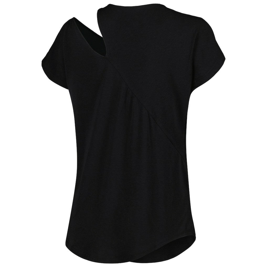 Cincinnati Bengals KIYA TOMLIN Women's Cut Out Tri-Blend Shirt - Black on sale