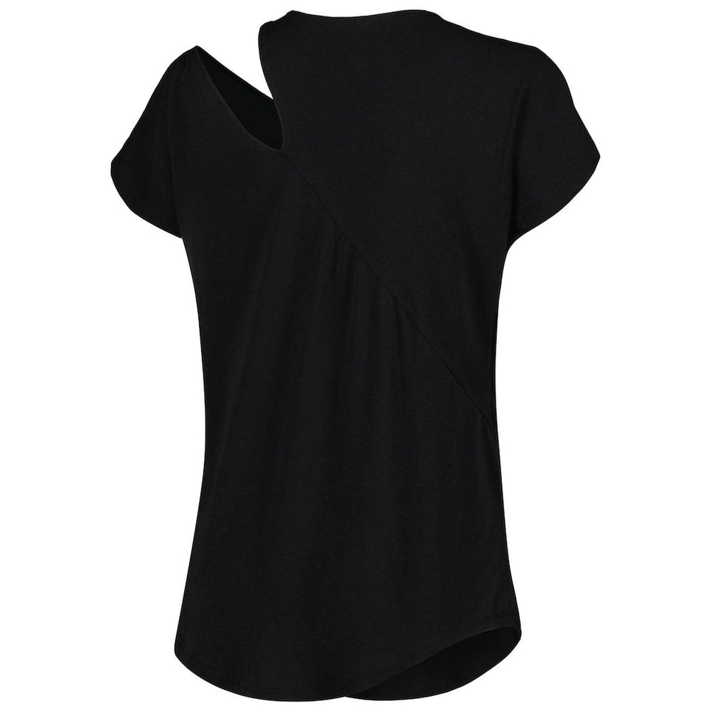 Cincinnati Bengals KIYA TOMLIN Women's Cut Out Tri-Blend Shirt - Black on sale