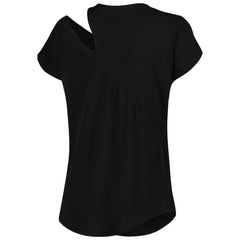 Cincinnati Bengals KIYA TOMLIN Women's Cut Out Tri-Blend Shirt - Black on sale