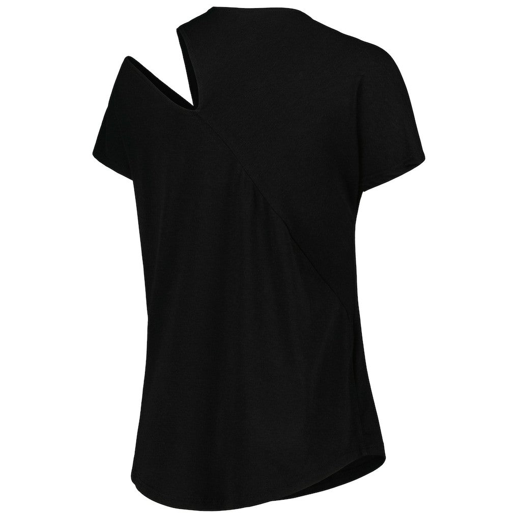 Green Bay Packers KIYA TOMLIN Women's Cut Out Tri-Blend Shirt - Black sale