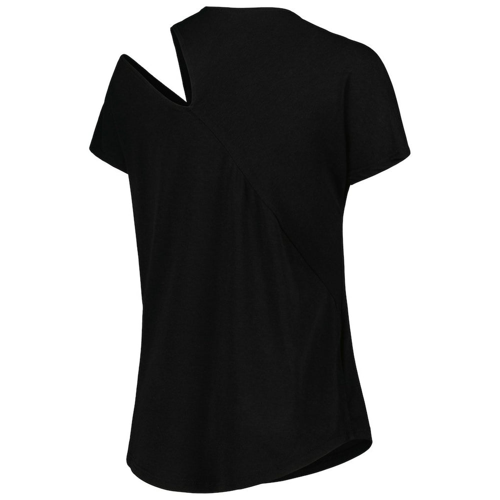 Green Bay Packers KIYA TOMLIN Women's Cut Out Tri-Blend Shirt - Black sale