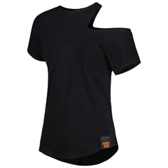 Washington Commanders KIYA TOMLIN Women's Cut Out Tri-Blend Shirt - Black sale