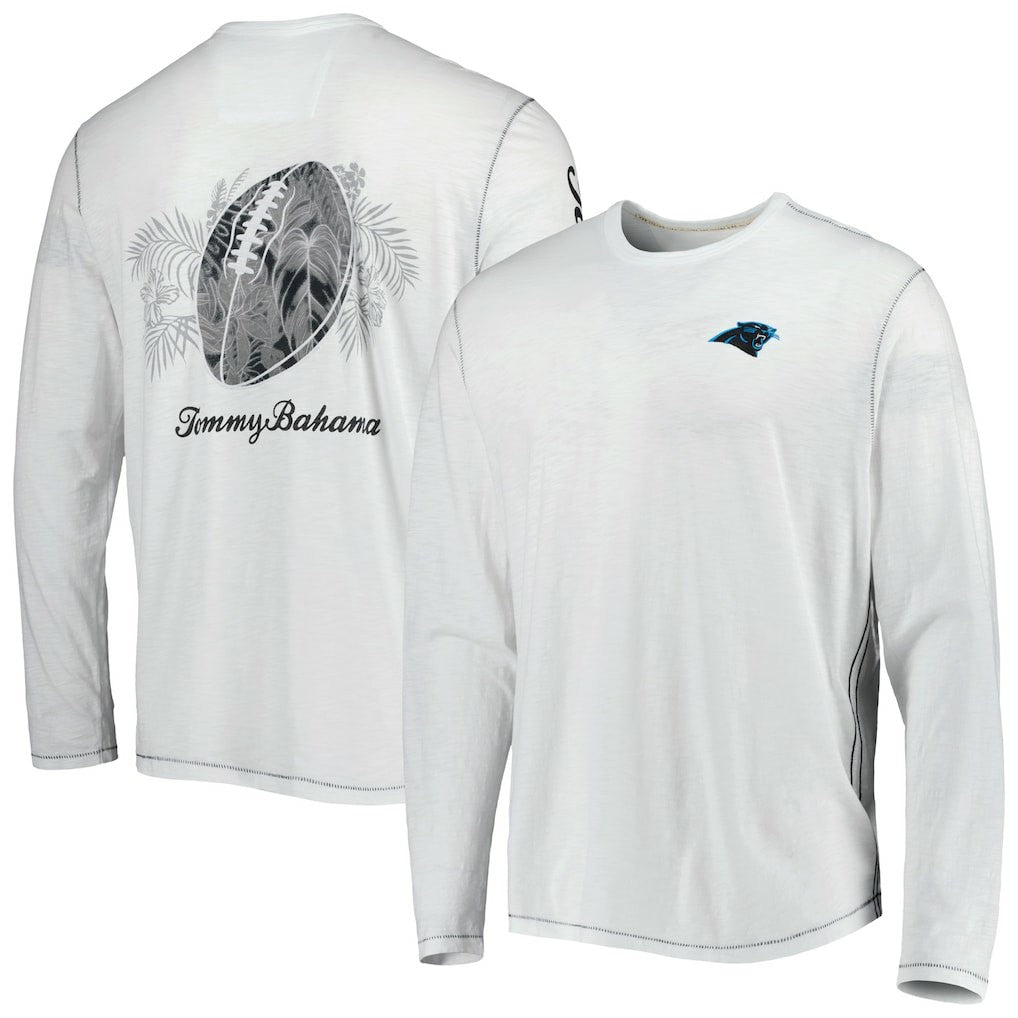 Carolina Panthers Laces Out Billboard Long Sleeve T-Shirt - White on sale
