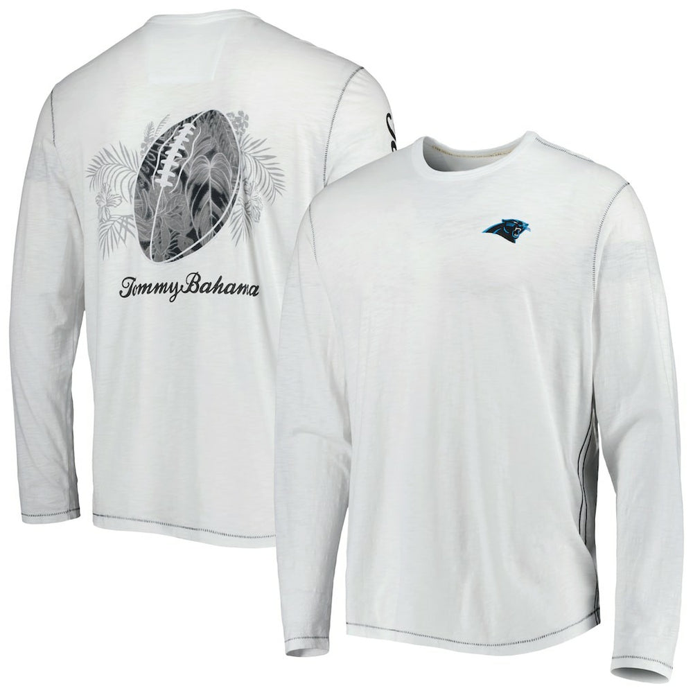 Carolina Panthers Laces Out Billboard Long Sleeve T-Shirt - White on sale