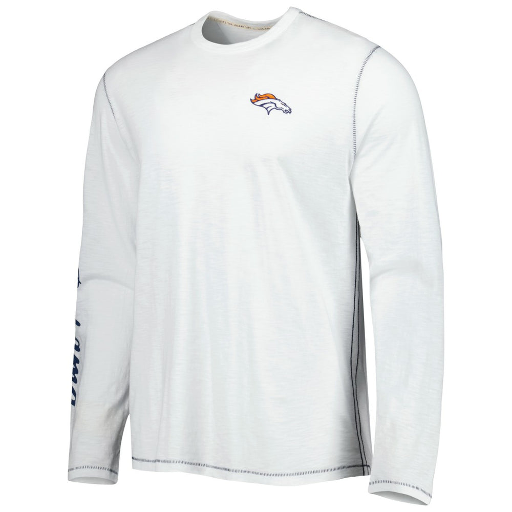 Denver Broncos Laces Out Billboard Long Sleeve T-Shirt - White cheap
