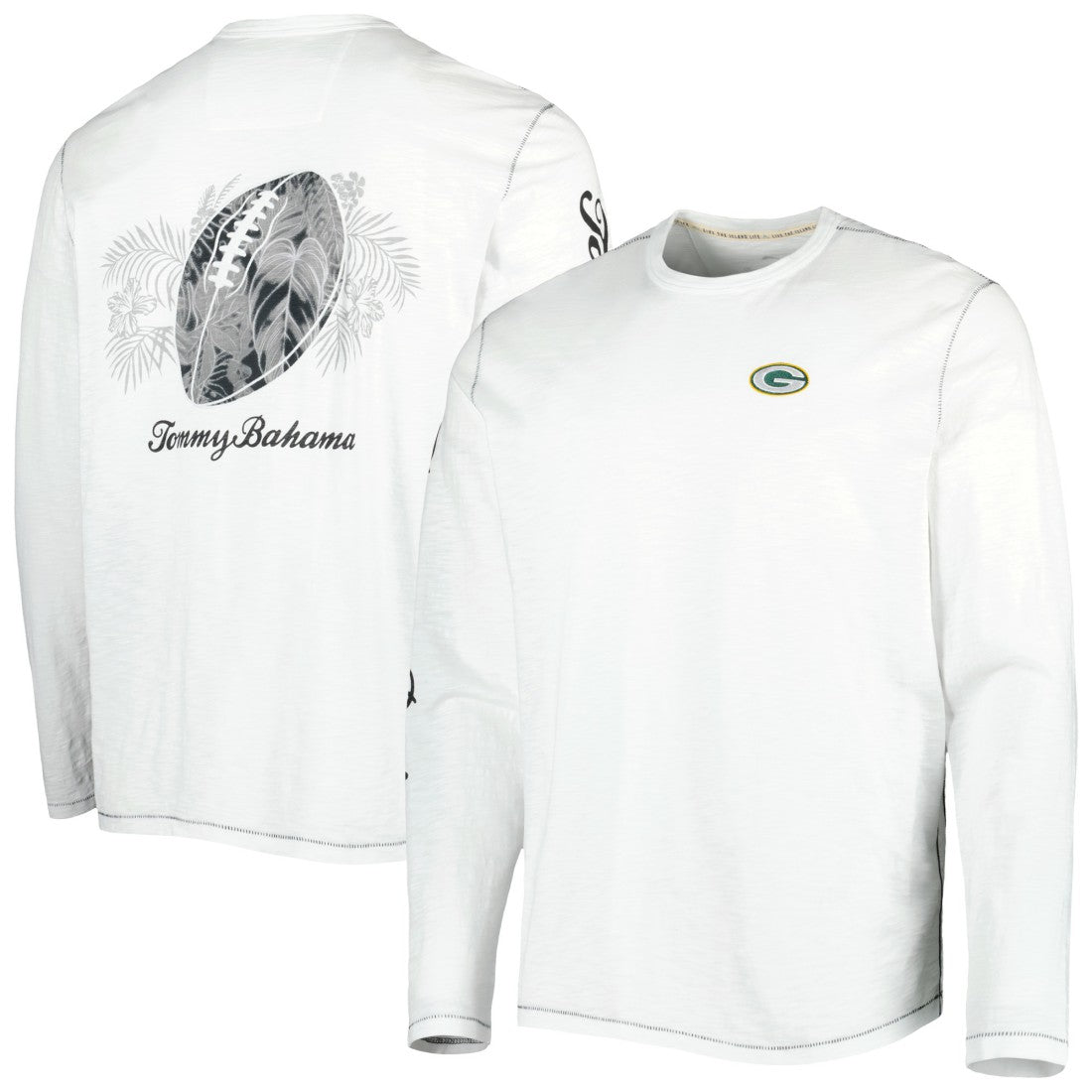 Green Bay Packers Laces Out Billboard Long Sleeve T-Shirt - White discount