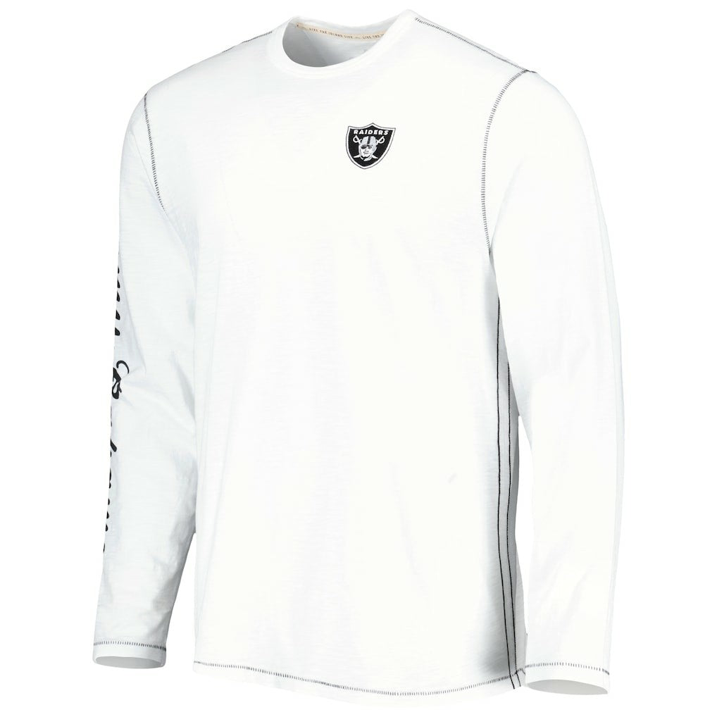 Las Vegas Raiders Laces Out Billboard Long Sleeve T-Shirt - White on sale