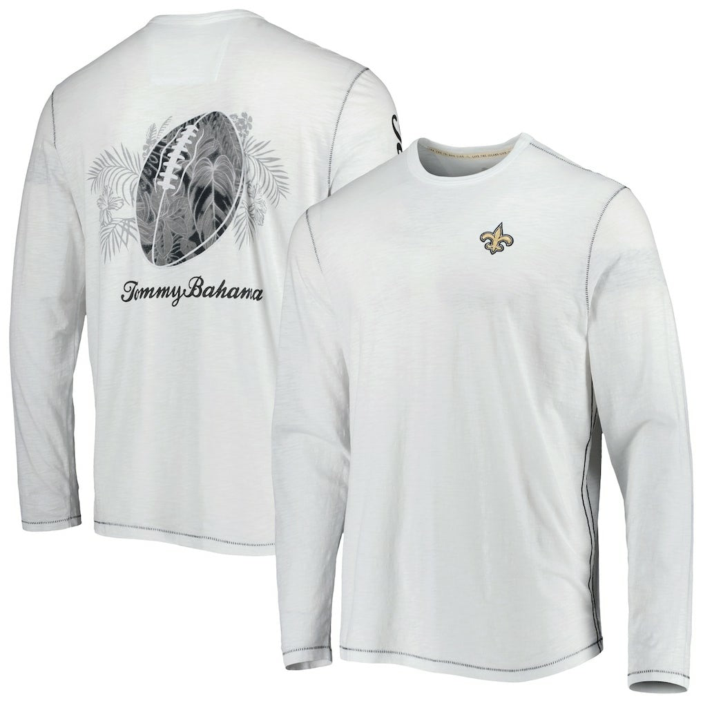 New Orleans Saints Laces Out Billboard Long Sleeve T-Shirt - White outlet