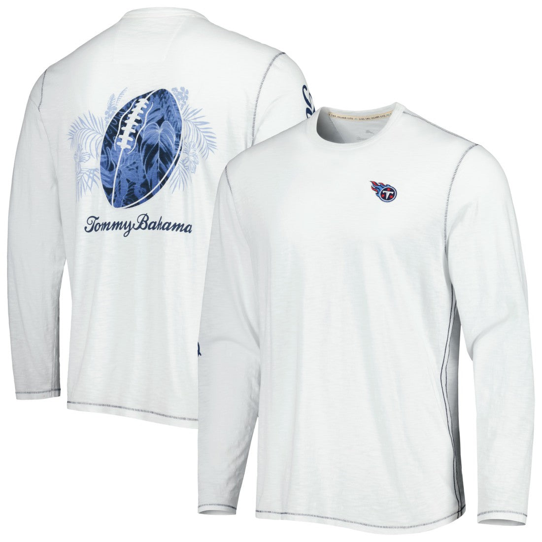 Tennessee Titans Laces Out Billboard Long Sleeve T-Shirt - White sale