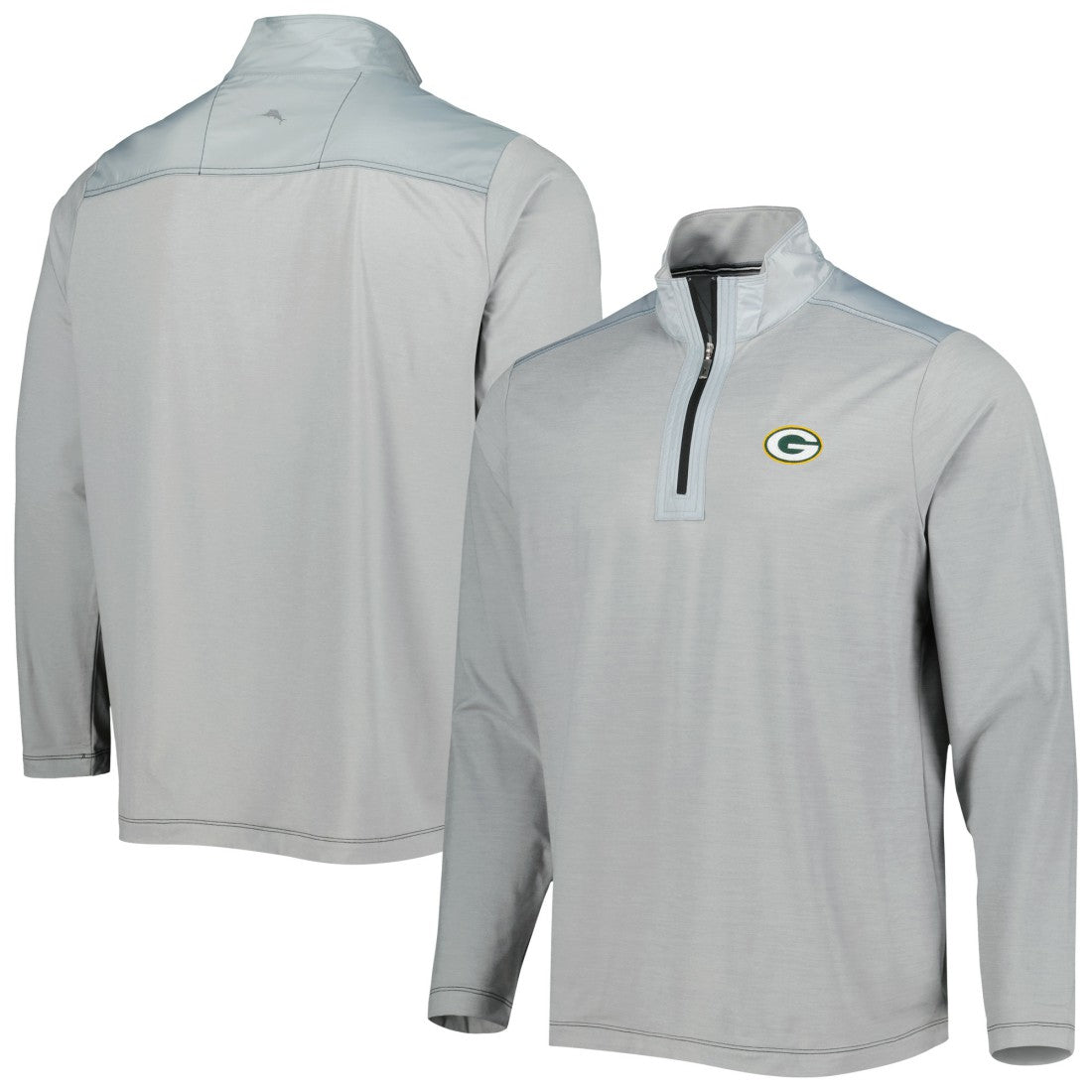 Green Bay Packers On Deck IslandZone Half-Zip Jacket - Gray outlet