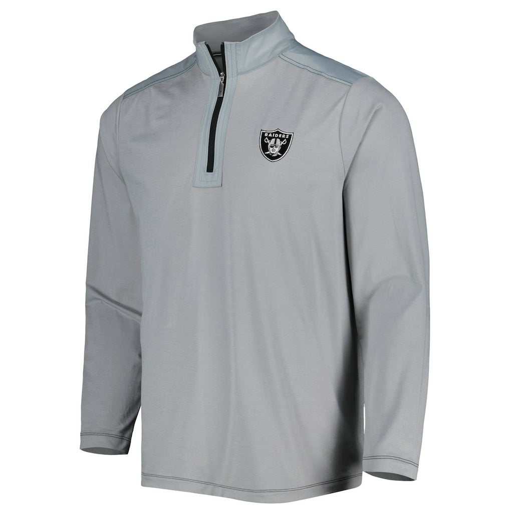 Las Vegas Raiders On Deck IslandZone Half-Zip Jacket - Gray for sale