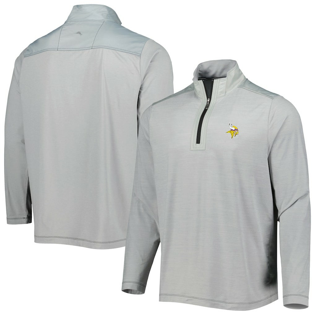 Minnesota Vikings On Deck IslandZone Half-Zip Jacket - Gray online