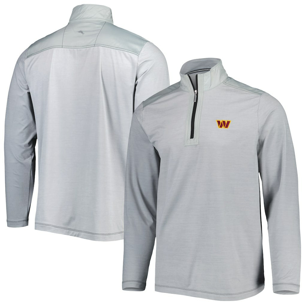 Washington Commanders On Deck IslandZone Half-Zip Jacket - Gray for sale