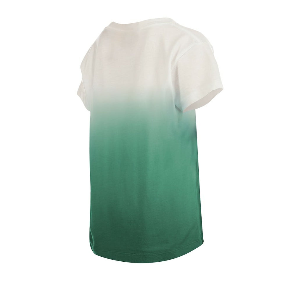 Green Bay Packers New Era Youth Multi Logo Ombre V-Neck T-Shirt - Green outlet