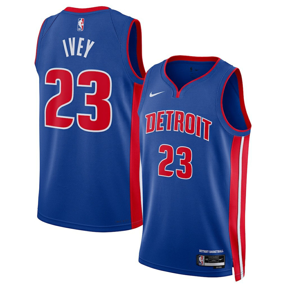 Jaden Ivey Detroit Pistons Unisex 2022 NBA Draft First Round Pick Swingman Jersey sale - Icon Editi- Blue for sale