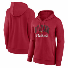 Tampa Bay Buccaneers Women's Team Logo Victory Script Pullover Hoodie - Red for sale
