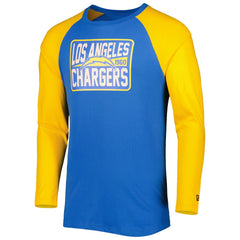 Los Angeles Chargers New Era Current Raglan Long Sleeve T-Shirt - Powder Blue for sale