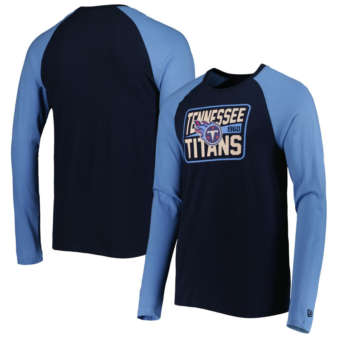 Tennessee Titans New Era Current Raglan Long Sleeve T-Shirt - Navy sale