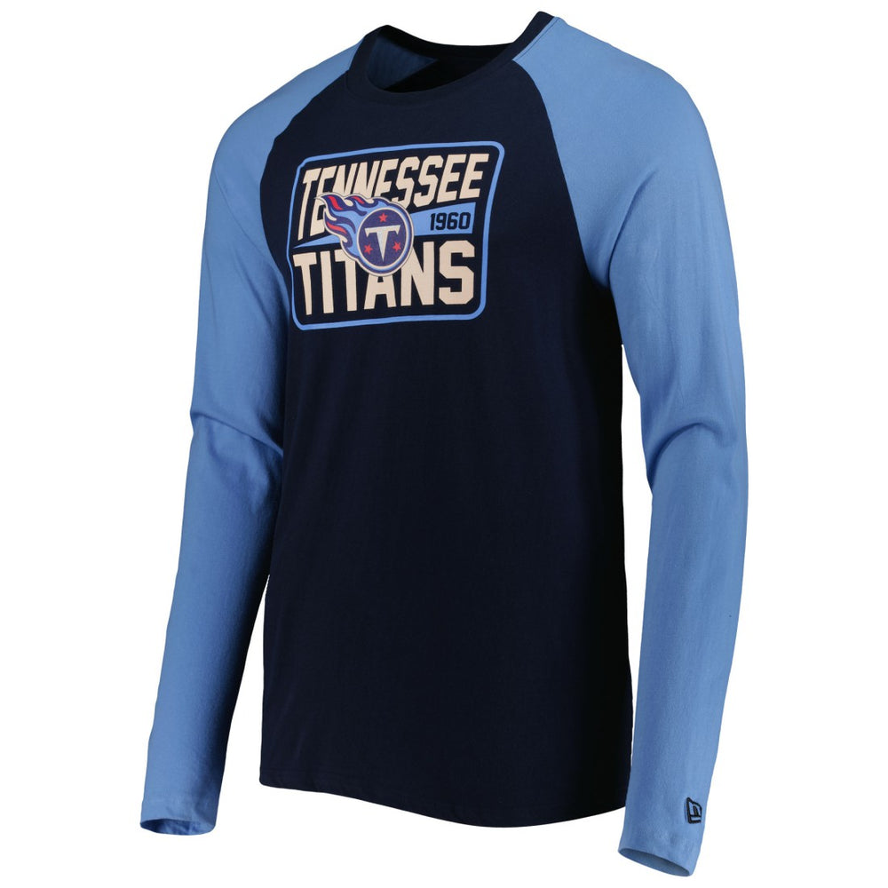 Tennessee Titans New Era Current Raglan Long Sleeve T-Shirt - Navy sale