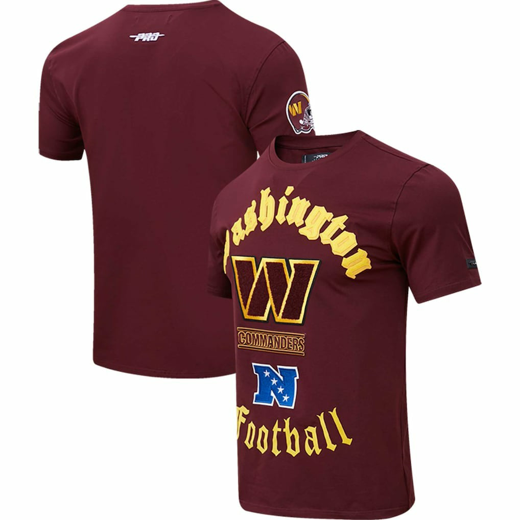 Washington Commanders Pro Standard Old English T-Shirt - Burgundy online