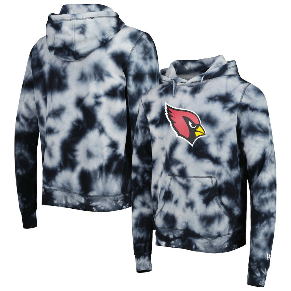 Arizona Cardinals New Era Team Tie-Dye Pullover Hoodie - Black cheap