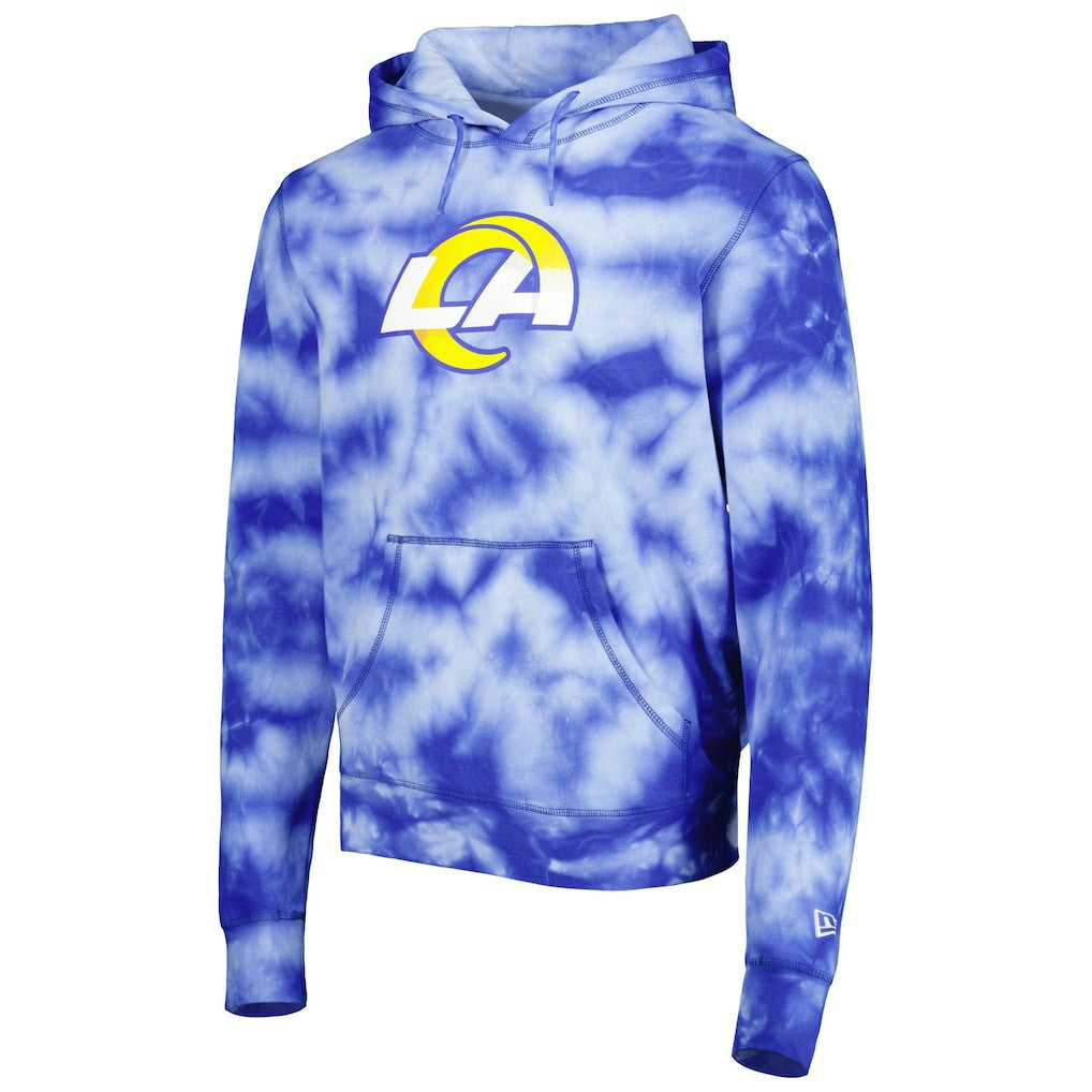 Los Angeles Rams New Era Team Tie-Dye Pullover Hoodie - Royal cheap