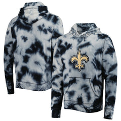 New Orleans Saints New Era Team Tie-Dye Pullover Hoodie - Black online