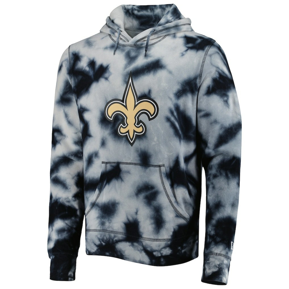 New Orleans Saints New Era Team Tie-Dye Pullover Hoodie - Black online