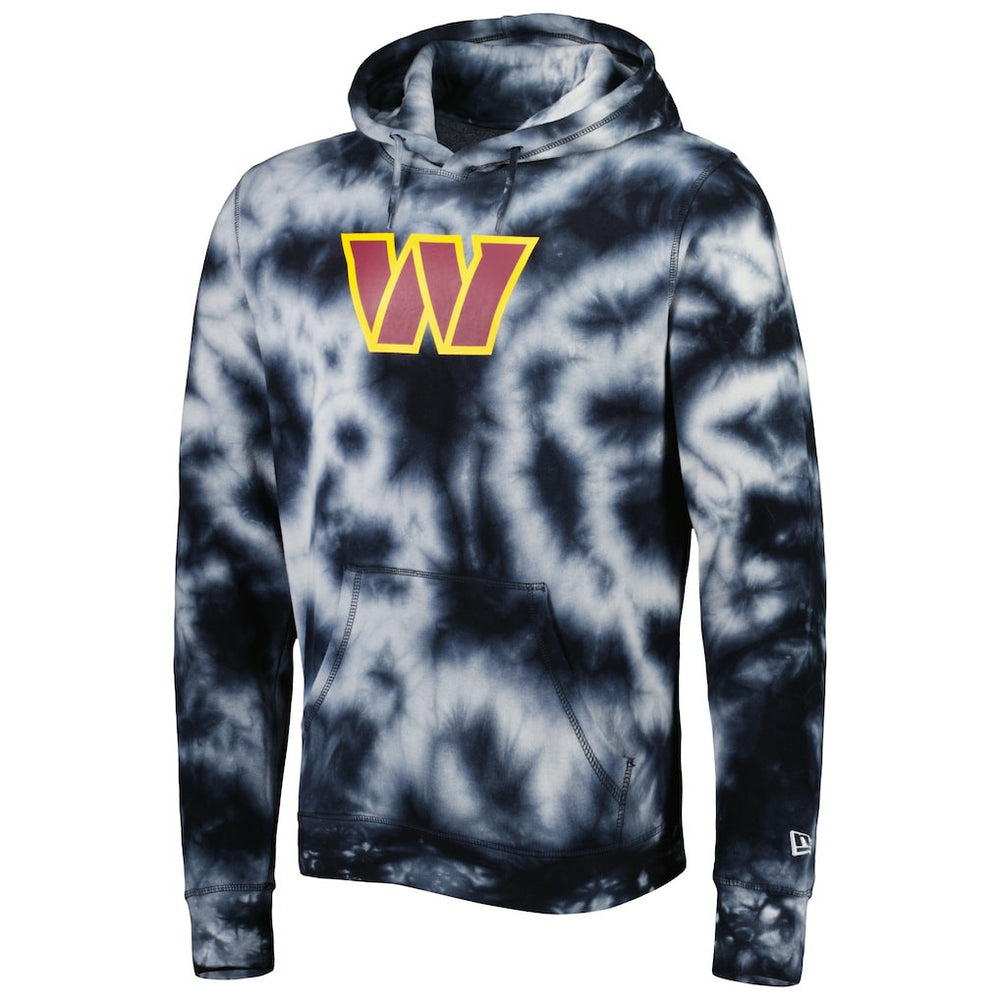 Washington Commanders New Era Team Tie-Dye Pullover Hoodie - Black discount