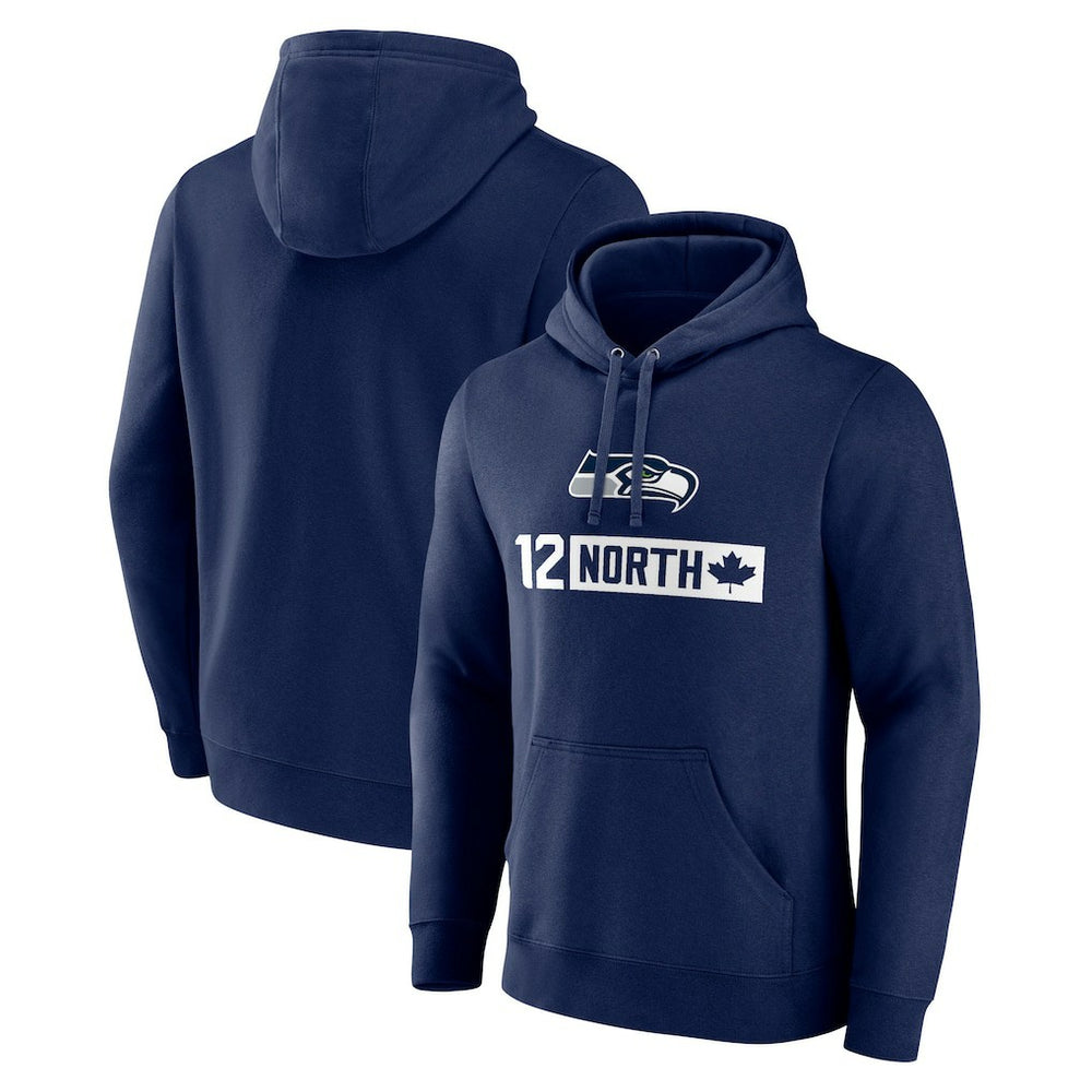Seattle Seahawks 12 North Pullover Hoodie - College Navy sale