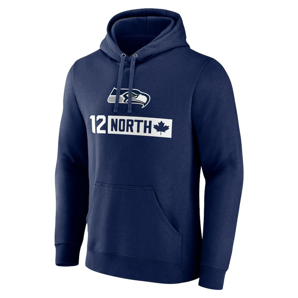 Seattle Seahawks 12 North Pullover Hoodie - College Navy sale