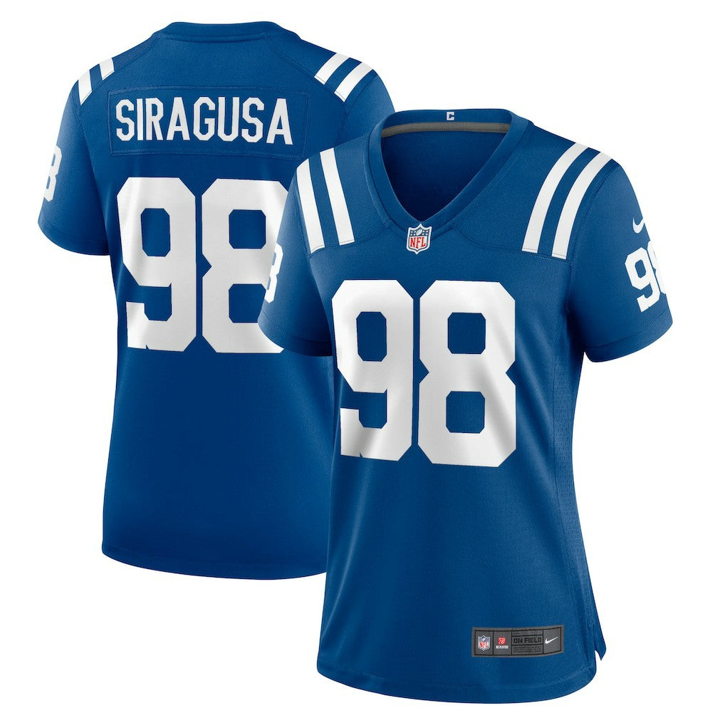 Tony Siragusa Indianapolis Colts Women's Game Retired Player Jersey - Royal discount