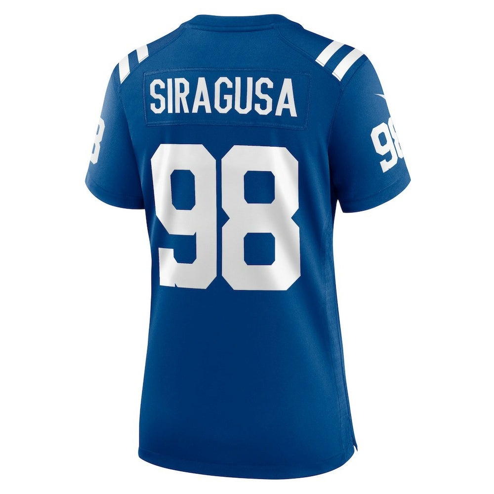 Tony Siragusa Indianapolis Colts Women's Game Retired Player Jersey - Royal discount