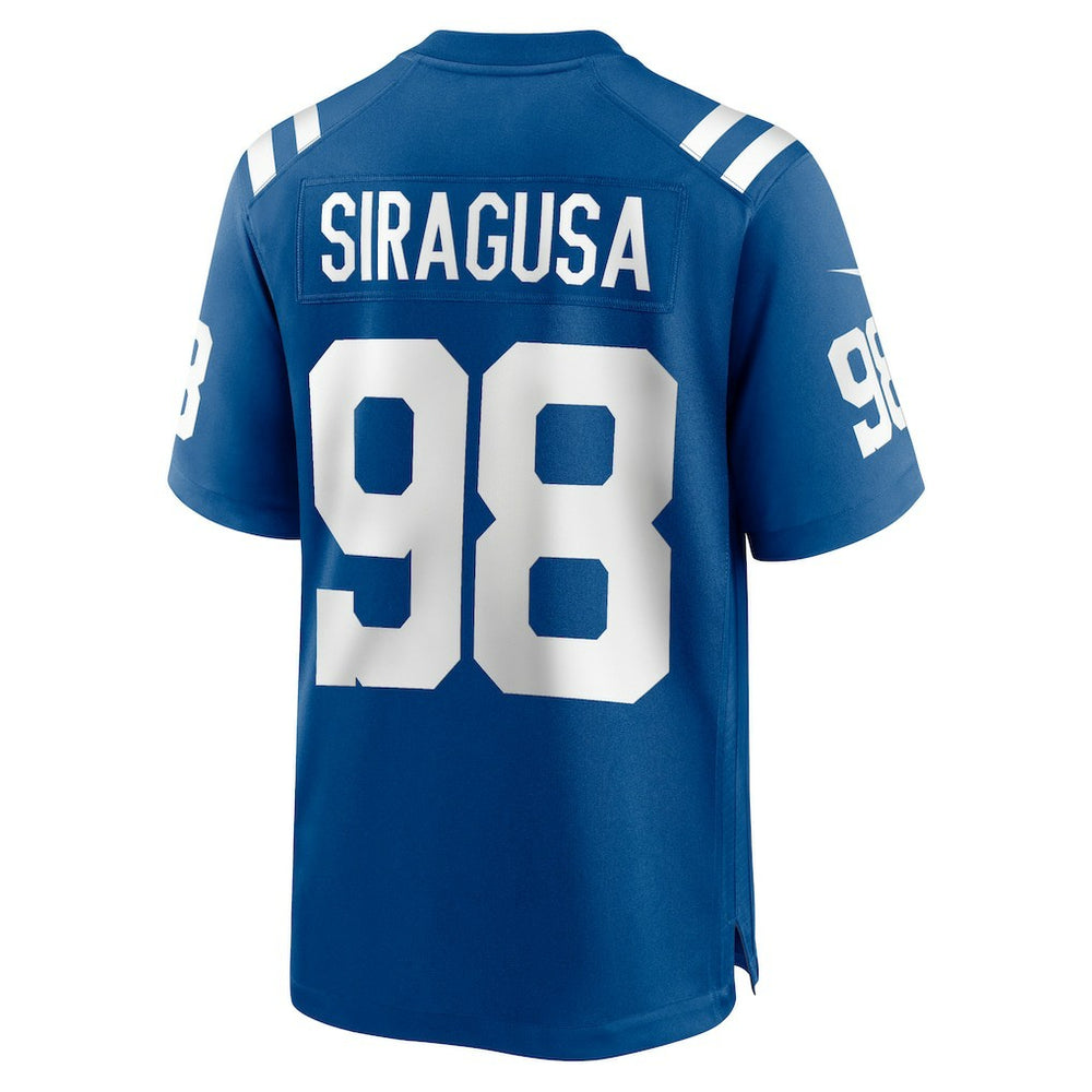 Tony Siragusa Indianapolis Colts Game Retired Player Jersey - Royal for sale