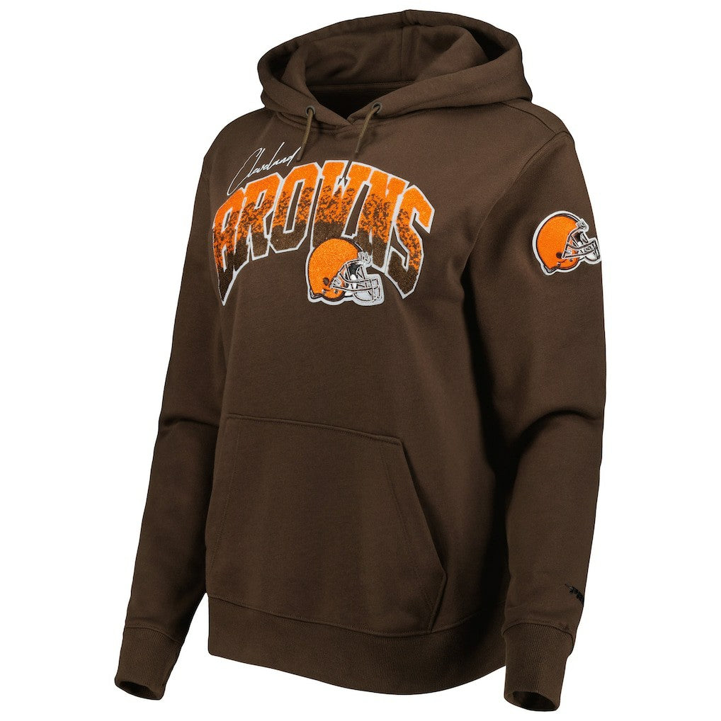 Cleveland Browns Pro Standard Women's Local Patch Pullover Hoodie - Brown online