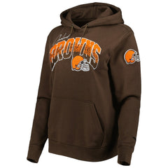 Cleveland Browns Pro Standard Women's Local Patch Pullover Hoodie - Brown online