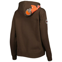 Cleveland Browns Pro Standard Women's Local Patch Pullover Hoodie - Brown online