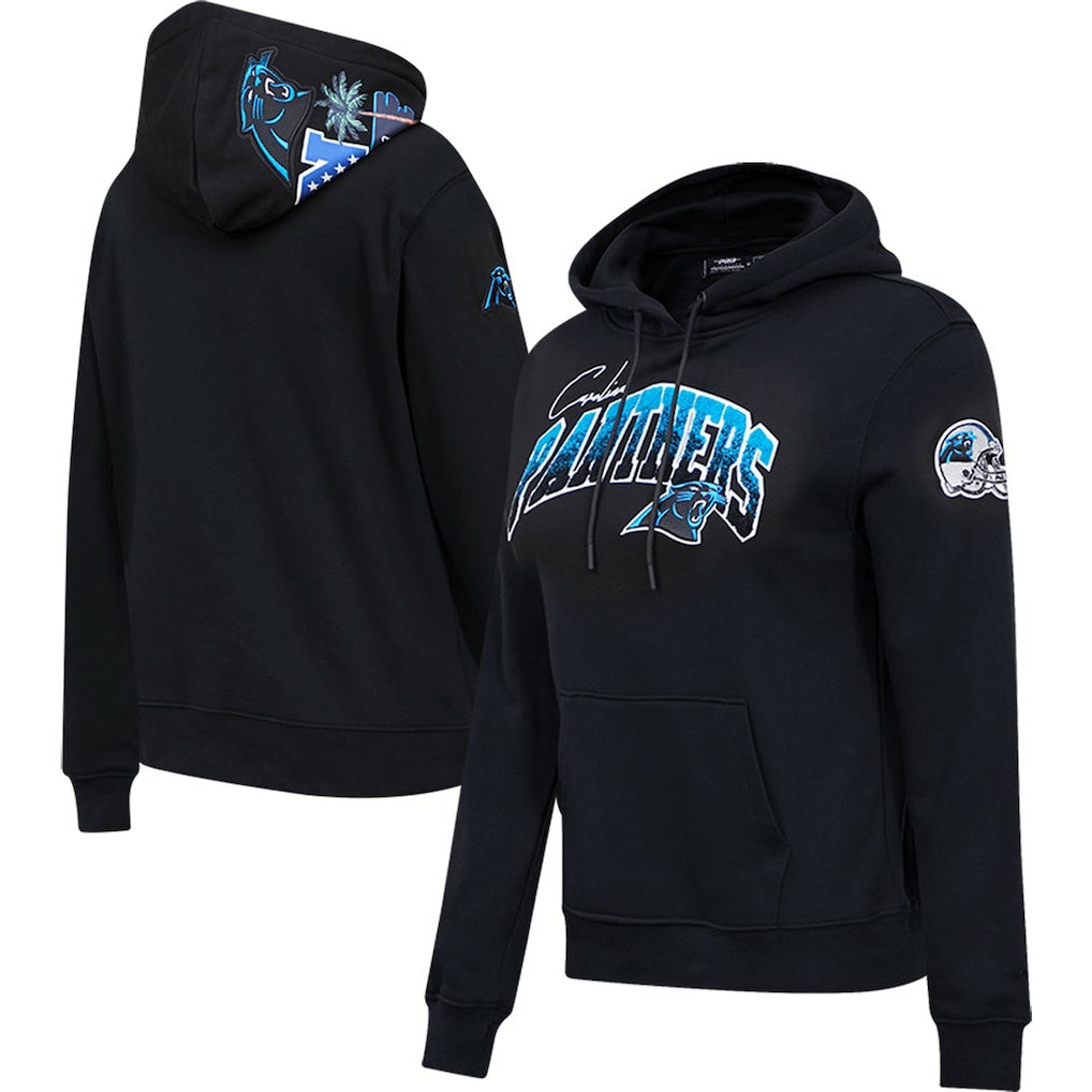 Carolina Panthers Pro Standard Women's Local Patch Pullover Hoodie - Black outlet