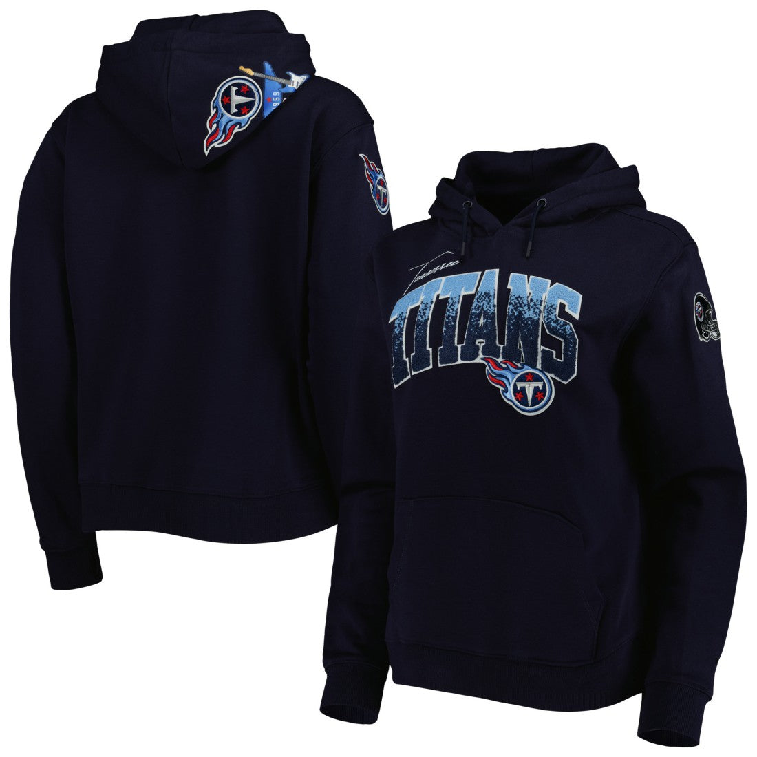 Tennessee Titans Pro Standard Women's Local Patch Pullover Hoodie - Navy for sale