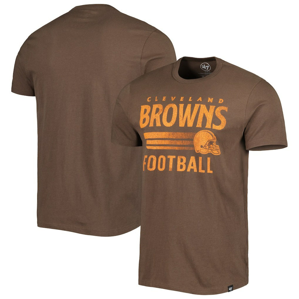 Cleveland Browns '47 Wordmark Rider Franklin T-Shirt - Brown cheap