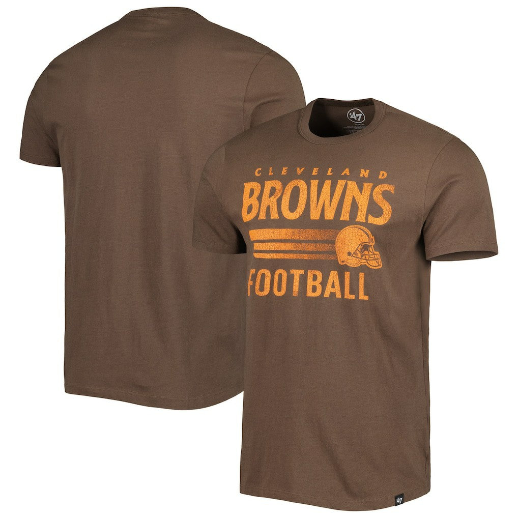 Cleveland Browns '47 Wordmark Rider Franklin T-Shirt - Brown cheap