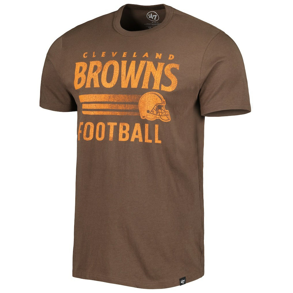 Cleveland Browns '47 Wordmark Rider Franklin T-Shirt - Brown cheap