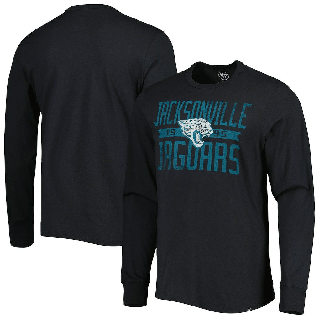 Jacksonville Jaguars '47 Brand Wide Out Franklin Long Sleeve T-Shirt - Black discount